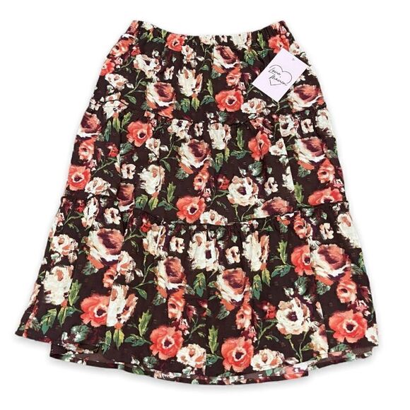 Floral Midi Skirt   - Picture 1 of 12